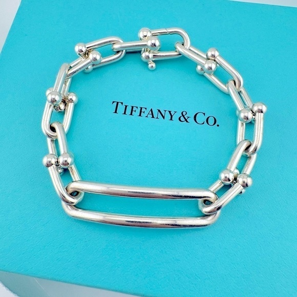 Tiffany & Co. HardWear Elongated Link Bracelet in Sterling Silver 💙 - Picture 1 of 7